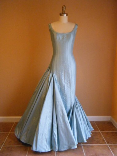 Asymmetrical mermaid gown by DesireeSpice